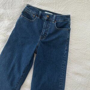 Madewell Dark Blue Wash Wide Leg Jeans Size 25 Regular